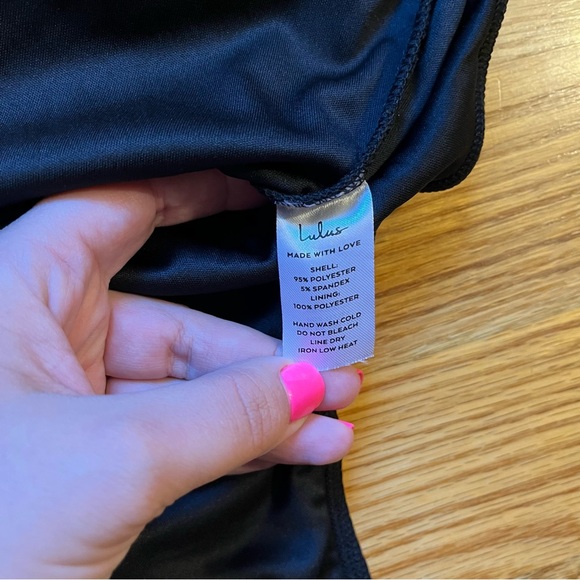 Lulus black ruffle bodysuit size medium - Picture 5 of 5